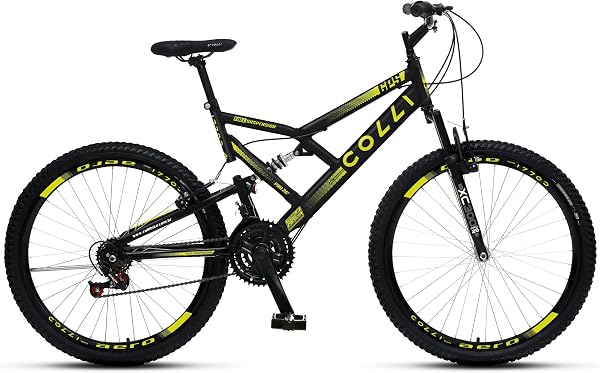 Bicicleta Colli GPS 148 Aro 26 21 Marchas Dupla Suspensão V-Brake