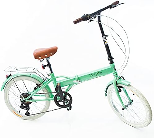 Echo Vintage Fenix Green Bicicleta Dobrável Aro 20 com 6 Marchas Shimano